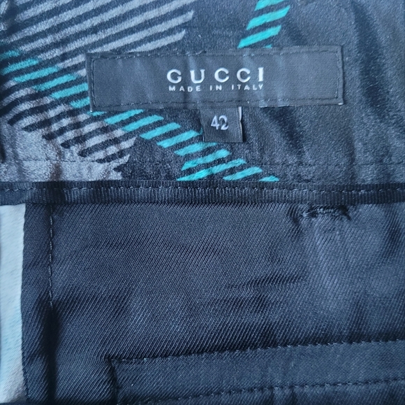 Gucci | Authentic - Ankle Length Velvet Plaid Pants - Picture 5 of 7